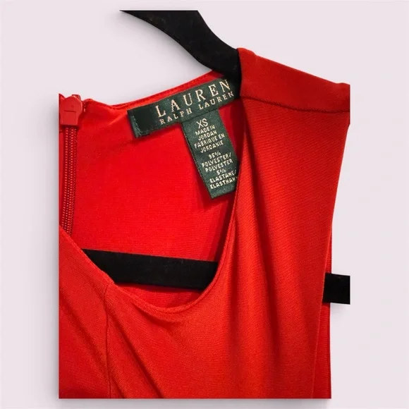Ralph Lauren Vibrant Red Tie-Waist Jumpsuit - Picture 10 of 13
